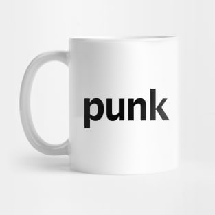 Punk Music Typography Mug